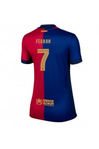 Fotbalové Dres Barcelona Ferran Torres #7 Dámské Domácí Oblečení 2024-25 Krátký Rukáv